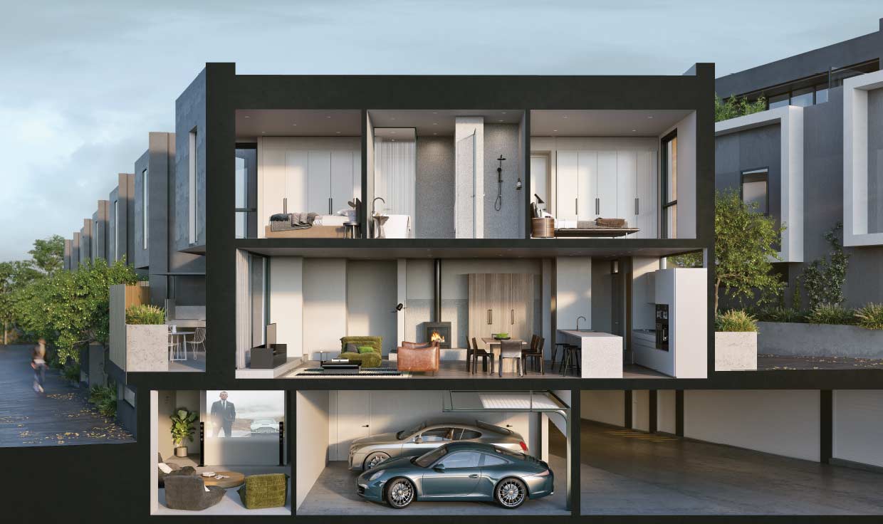 The Mill - Two Storey Terrace - Artist Impression